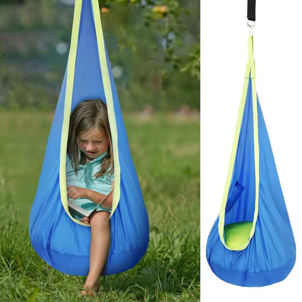 Kids Pod Swing Seat Nylon Hang - Outdoor Furniture Rocking Chair recension och pris