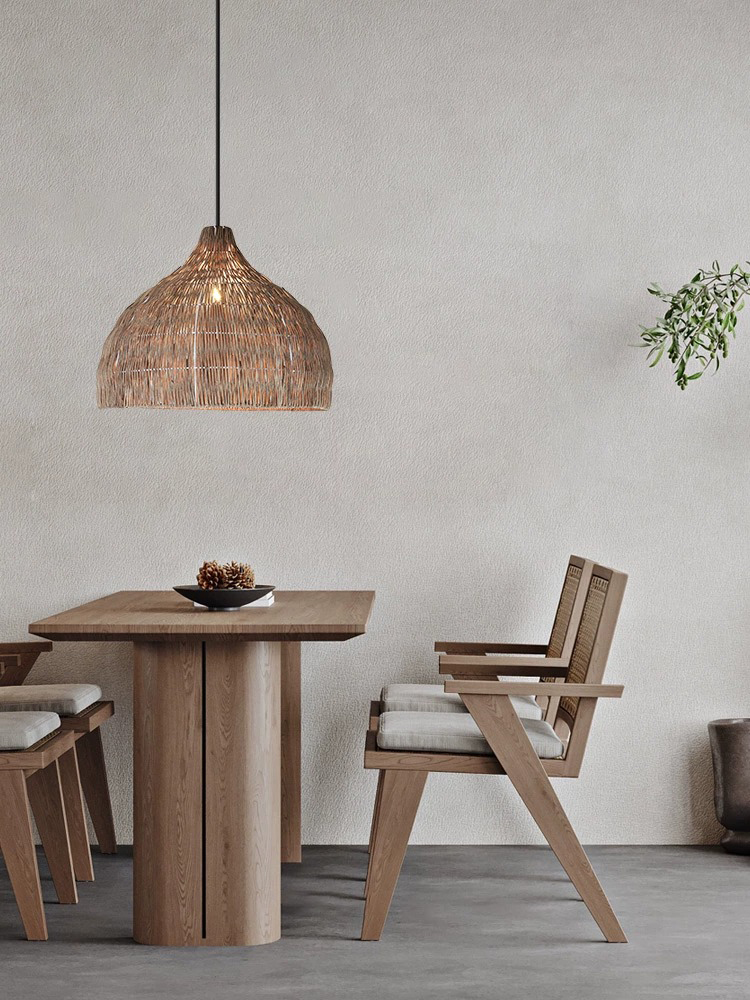 Simple Creative Rattan Pendant - Outdoor Furniture Cafe recension och pris