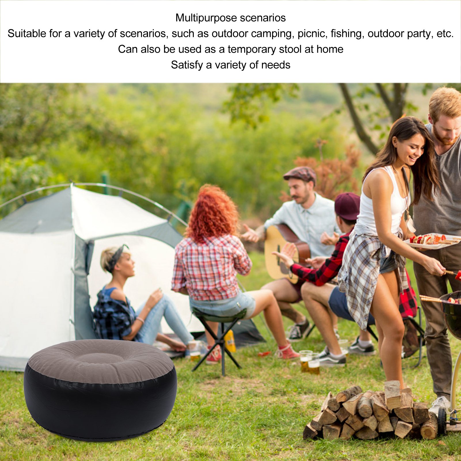 Inflatable Flocking Stool Mult - Outdoor Furniture Design recension och pris