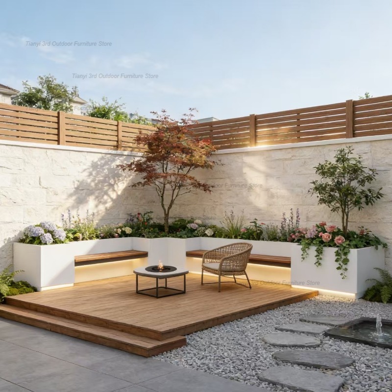 Nordic Courtyard Iron Art Plan - Outdoor Furniture Rocking Chair recension och pris