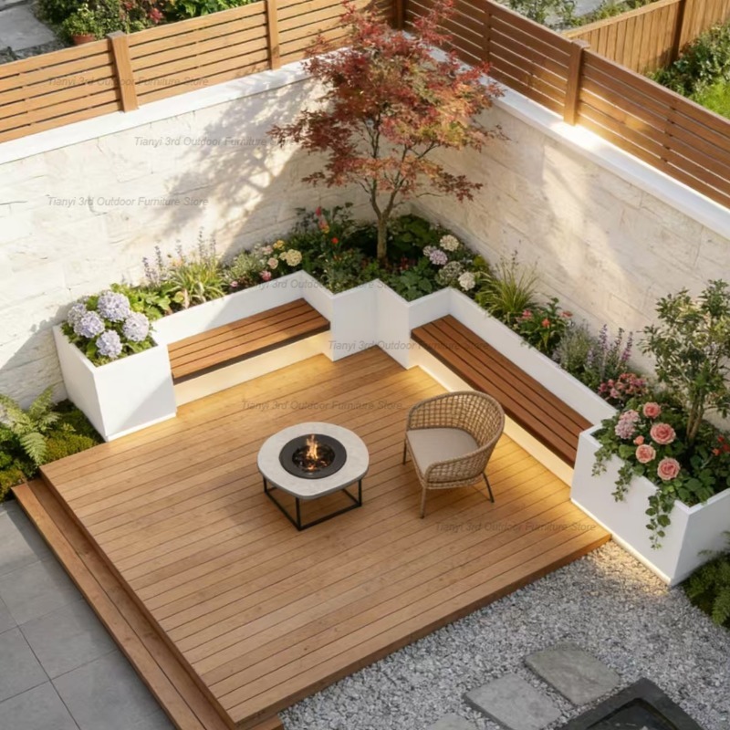 Nordic Courtyard Iron Art Plan - Outdoor Furniture Rocking Chair recension och pris