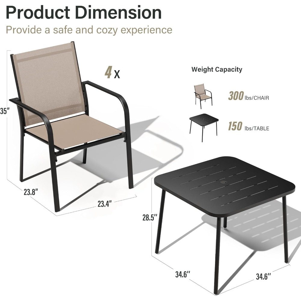 Outdoor Dining Set, Patio Furn - Outdoor Furniture Dining Set recension och pris
