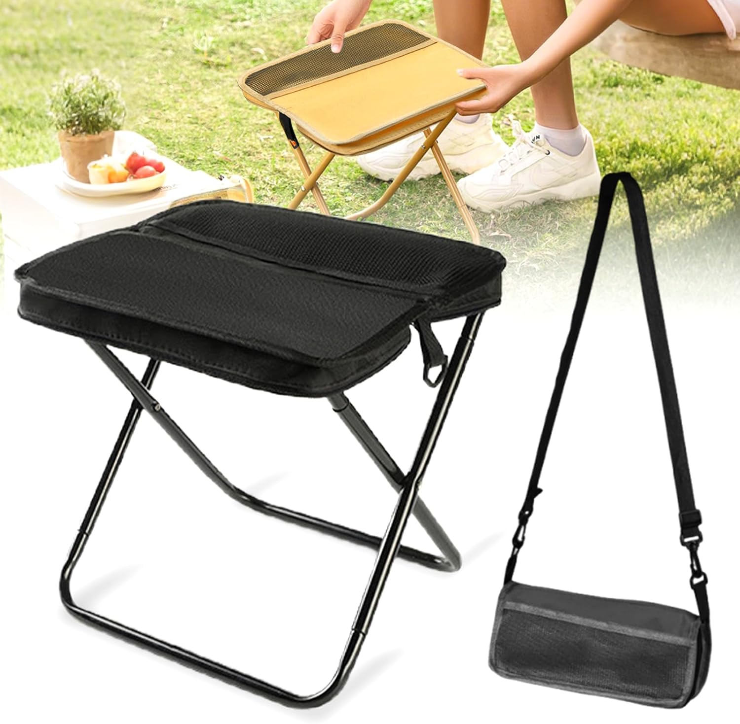 GMOX Portable Folding Camping  - Outdoor Furniture Rocking Chair recension och pris