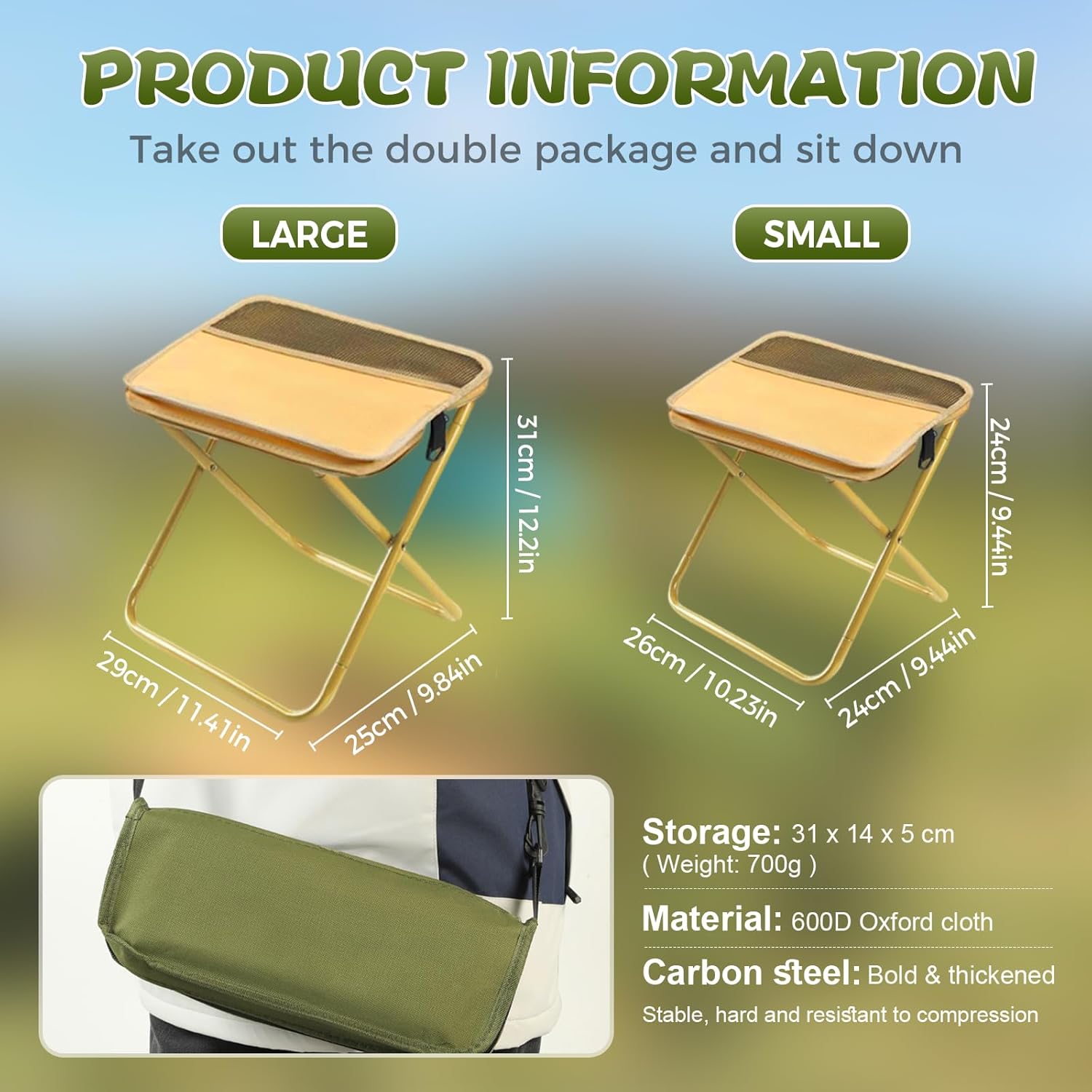 GMOX Portable Folding Camping  - Outdoor Furniture Rocking Chair recension och pris