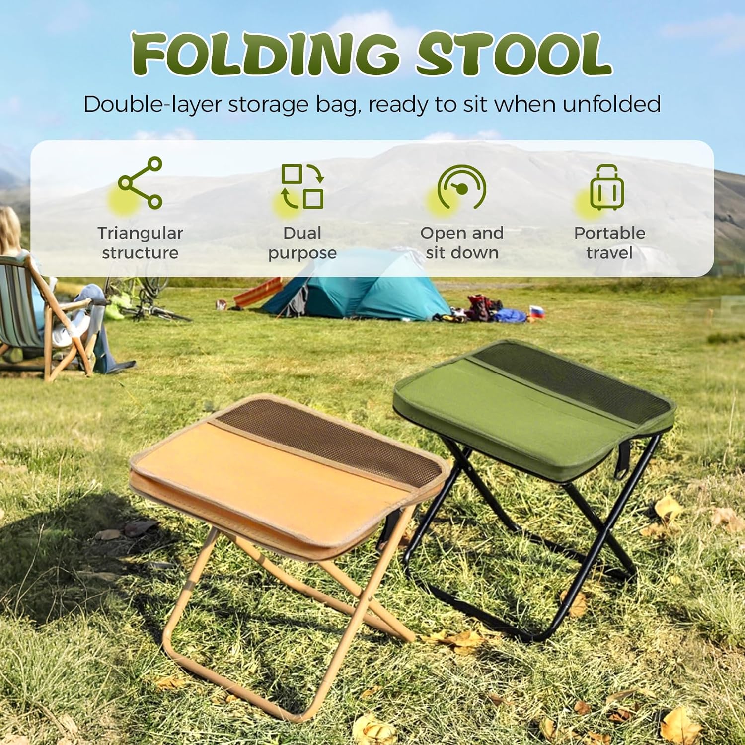 GMOX Portable Folding Camping  - Outdoor Furniture Rocking Chair recension och pris