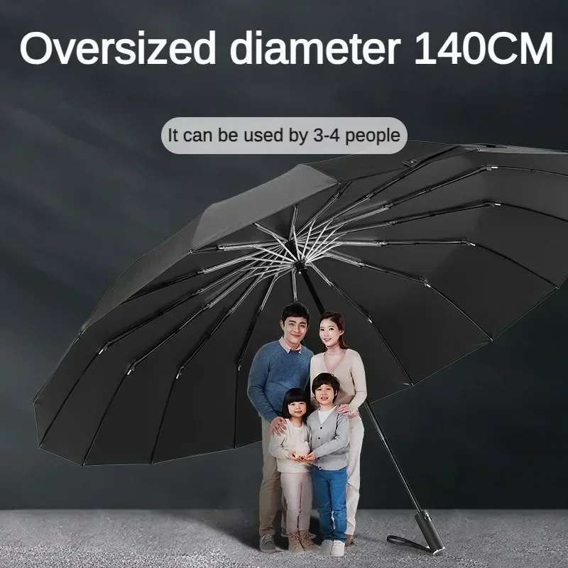 Super Large 140CM Automatic Fo - Parasol Umbrella Large recension och pris