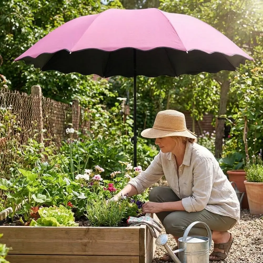 95cm Large Plant Shade Umbrell - Parasol Umbrella Large recension och pris