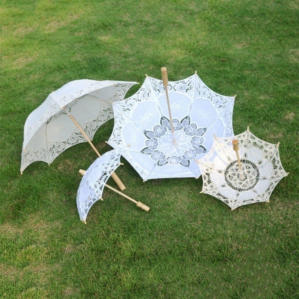 Vintage Large Lace Parasol Umb - Parasol Umbrella Large recension och pris