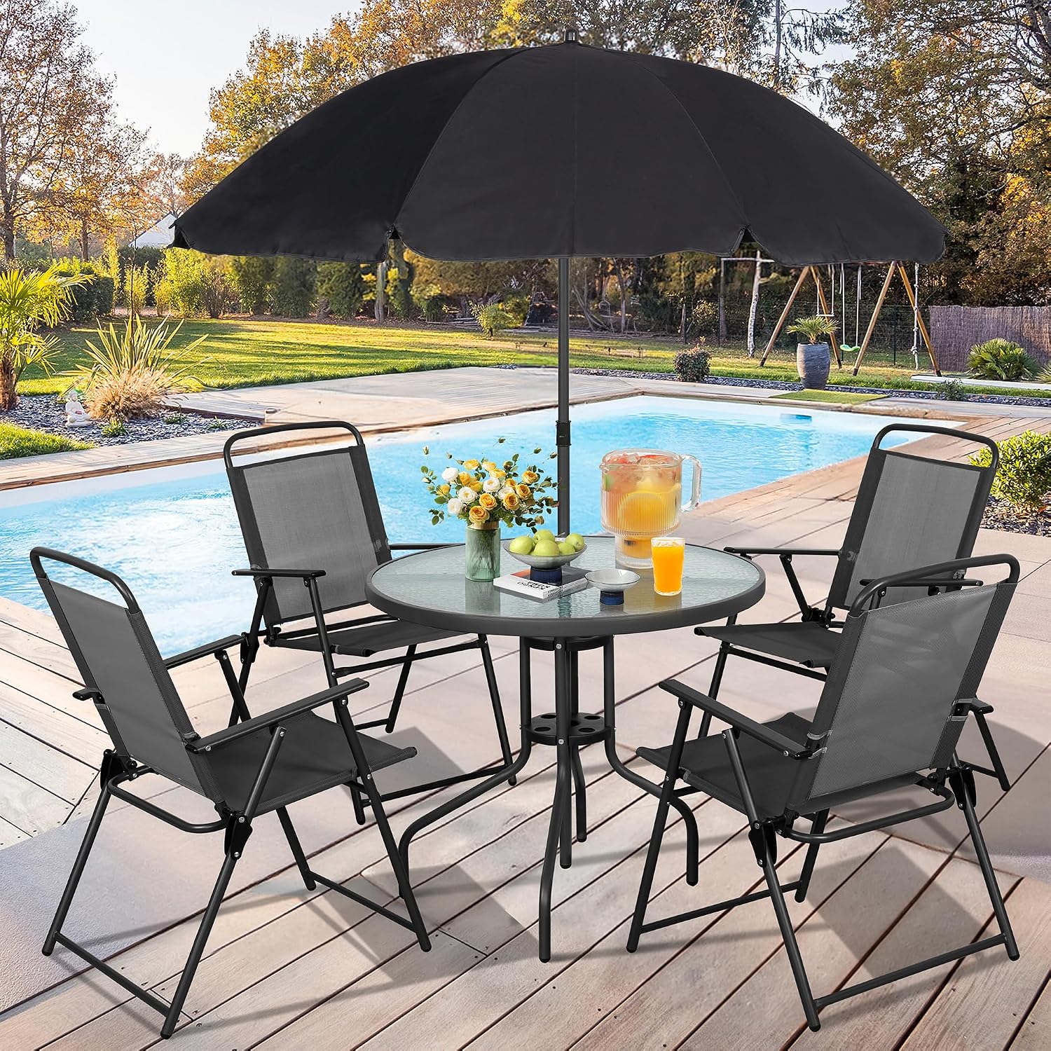 Metal Patio Dining Set Outdoor - Outdoor Furniture Dining Set recension och pris