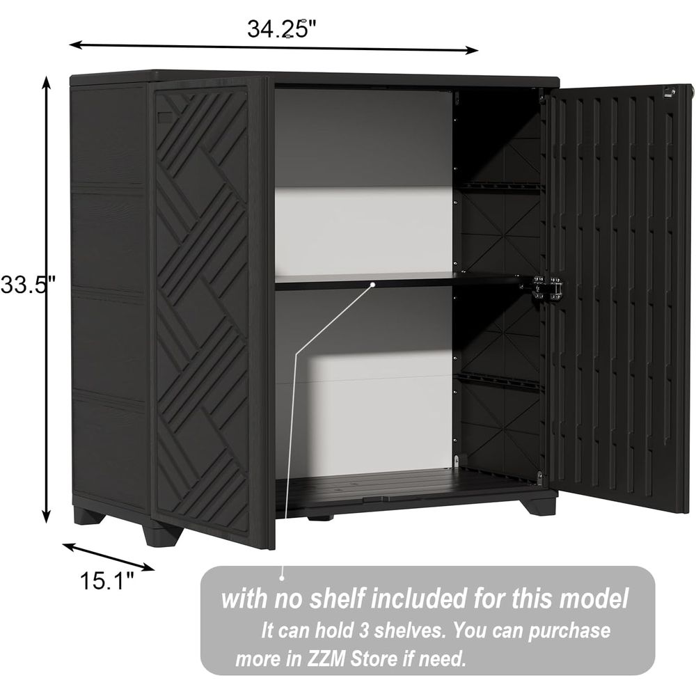 Indoor/Outdoor Storage Cabinet - Garden Storage Box recension och pris