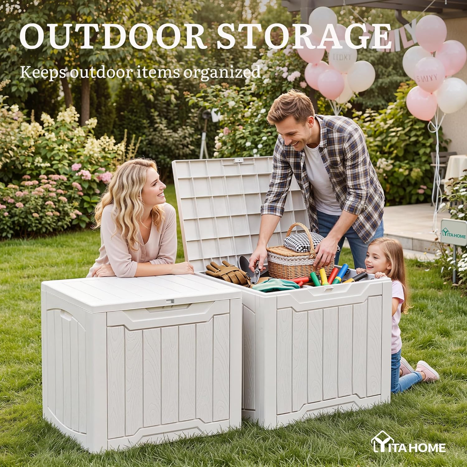 31 Gallon Deck Box Set of 2 Lo - Garden Storage Box recension och pris