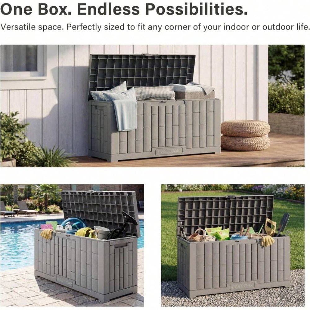 Outdoor Storage Box 60 Gallon  - Garden Storage Box recension och pris