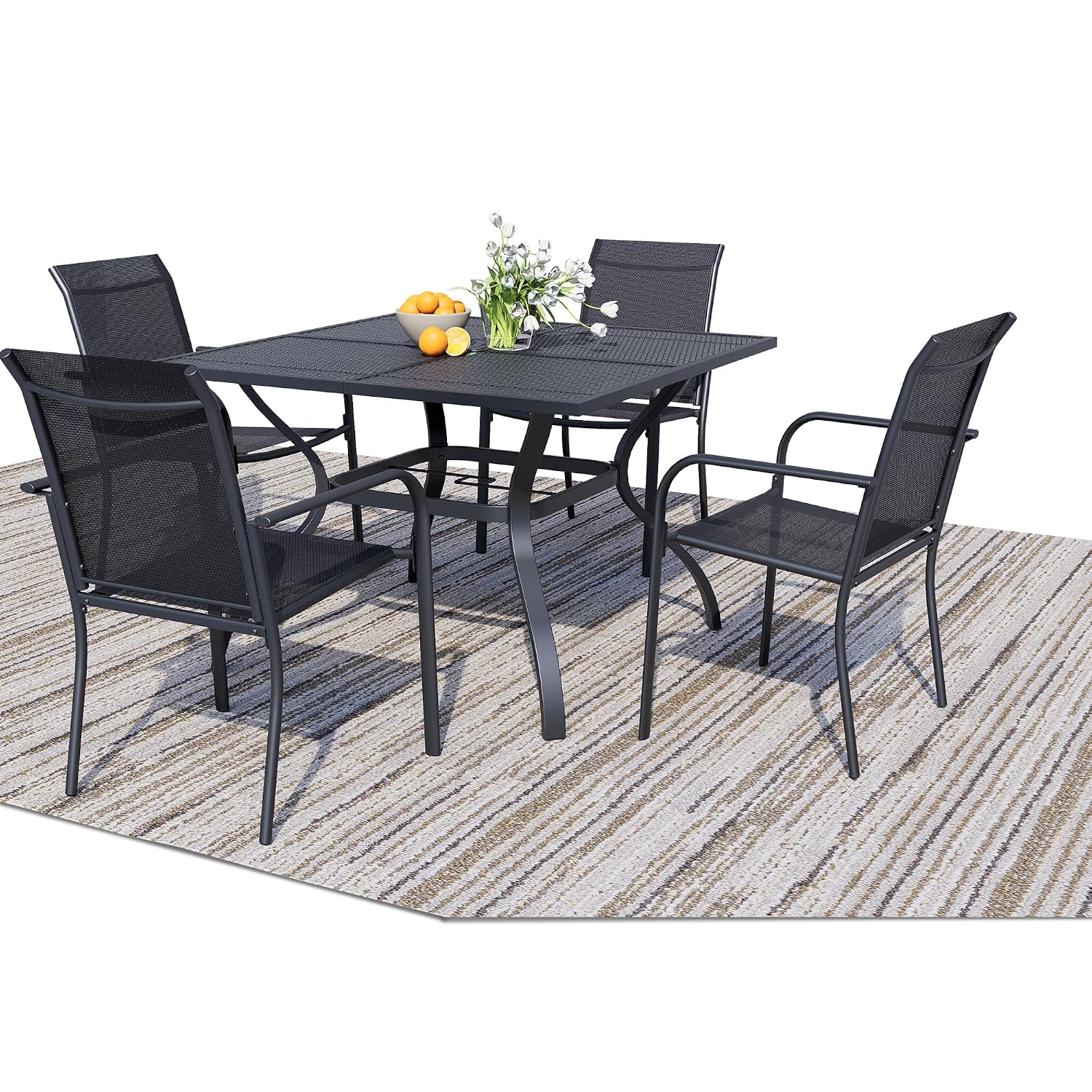 5-Piece Patio Dining Set, 4 St - Outdoor Furniture Dining Set recension och pris