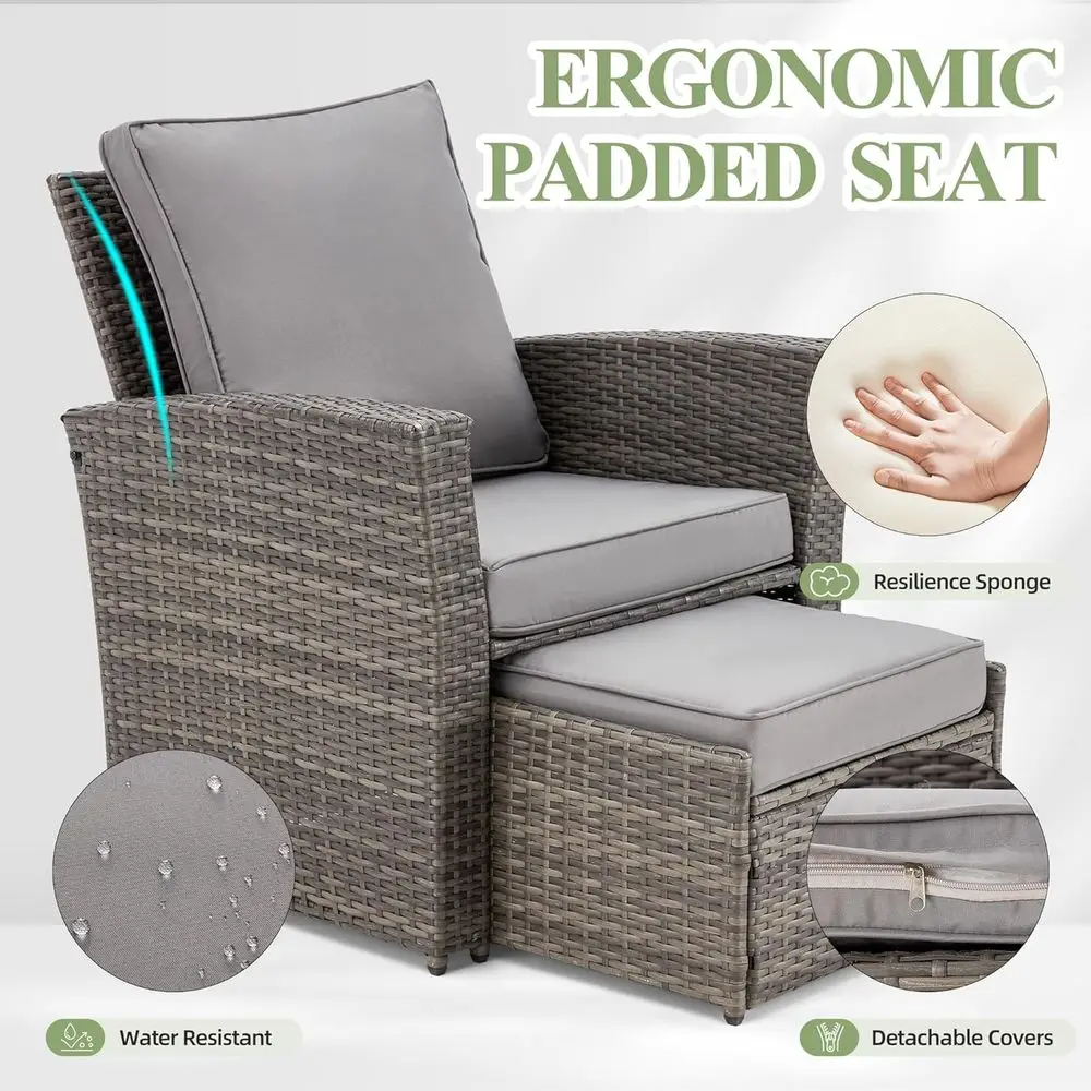 6-Piece Outdoor Sectional Pati - Outdoor Furniture Grey recension och pris