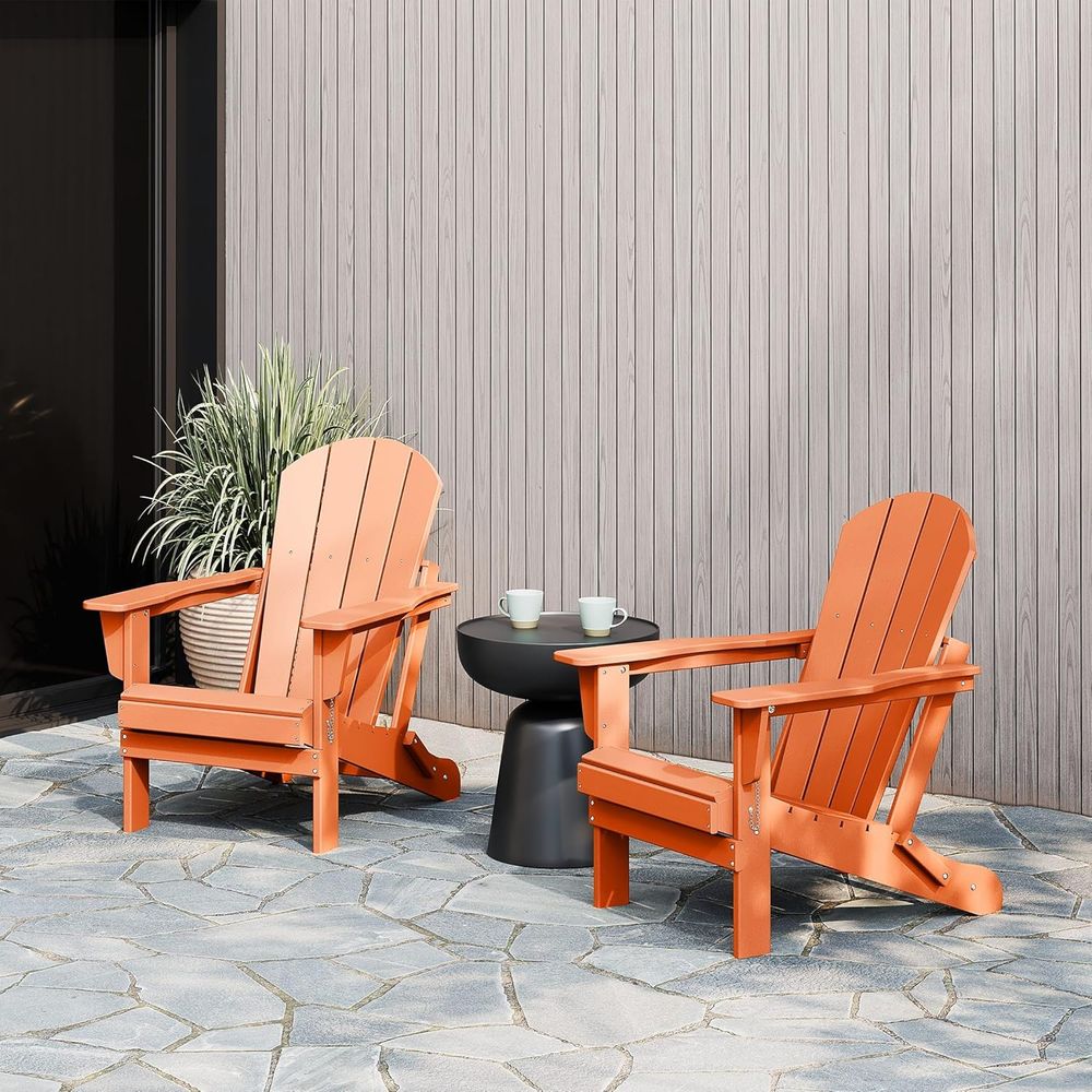 2 Piece Outdoor Poly Adirondac - Outdoor Furniture Rocking Chair recension och pris