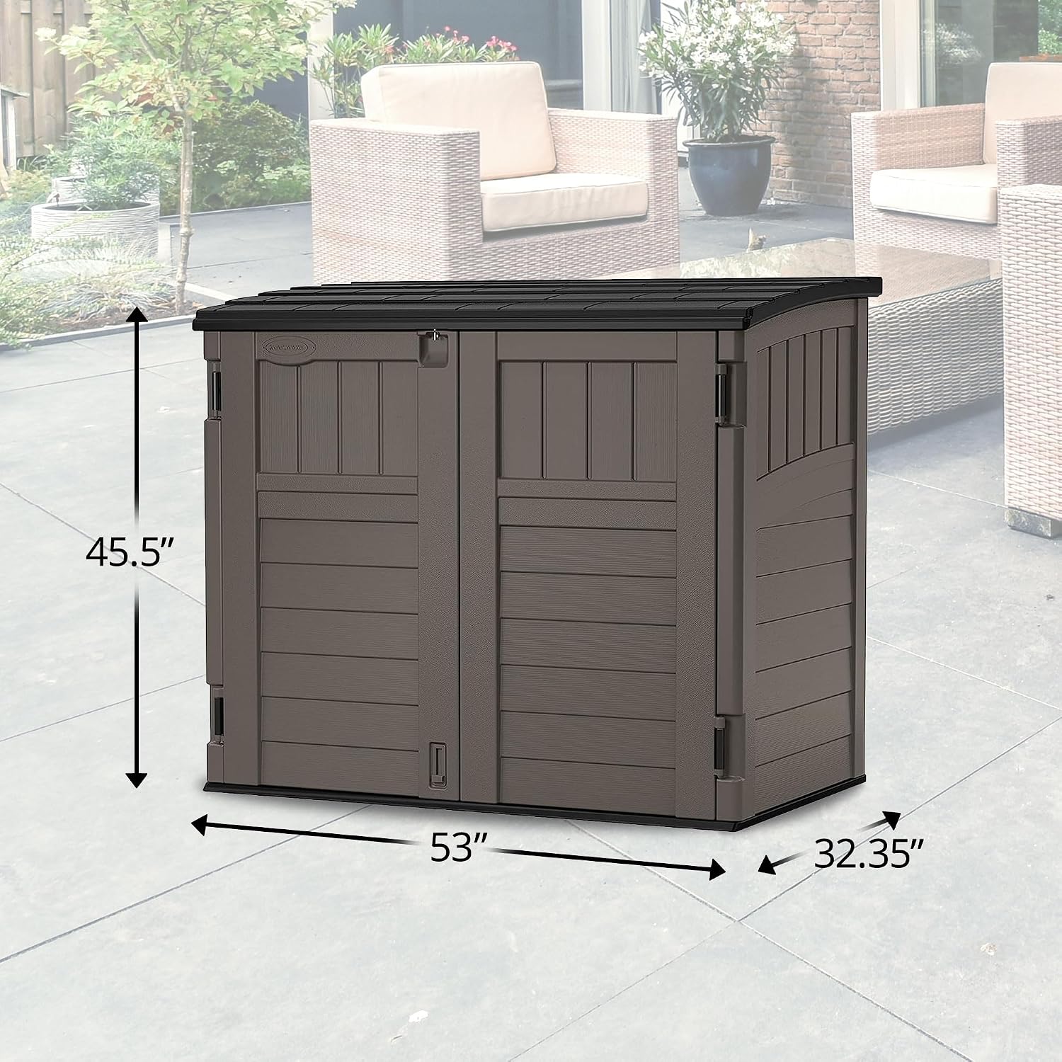 Outdoor Storage Shed For Backy - Garden Storage Box recension och pris