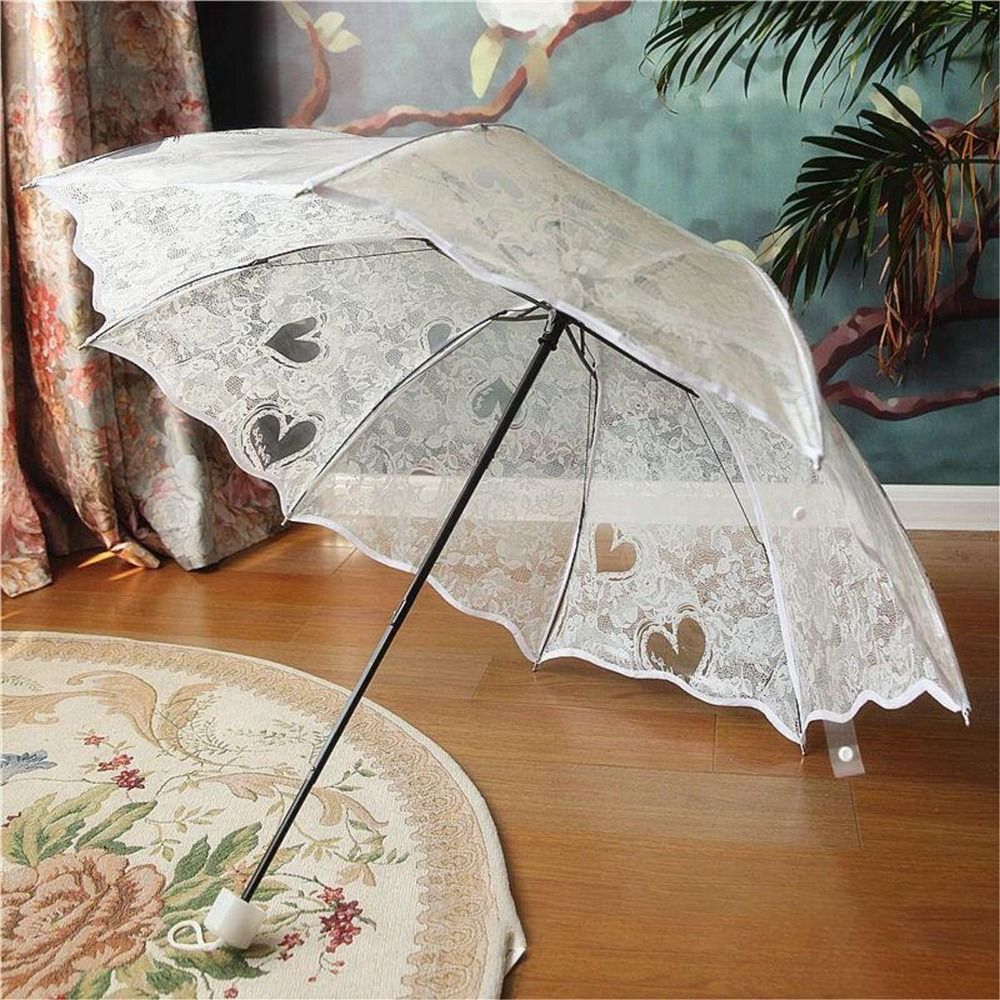 Vintage Foldable Lace Parasol  - Parasol Umbrella Large recension och pris
