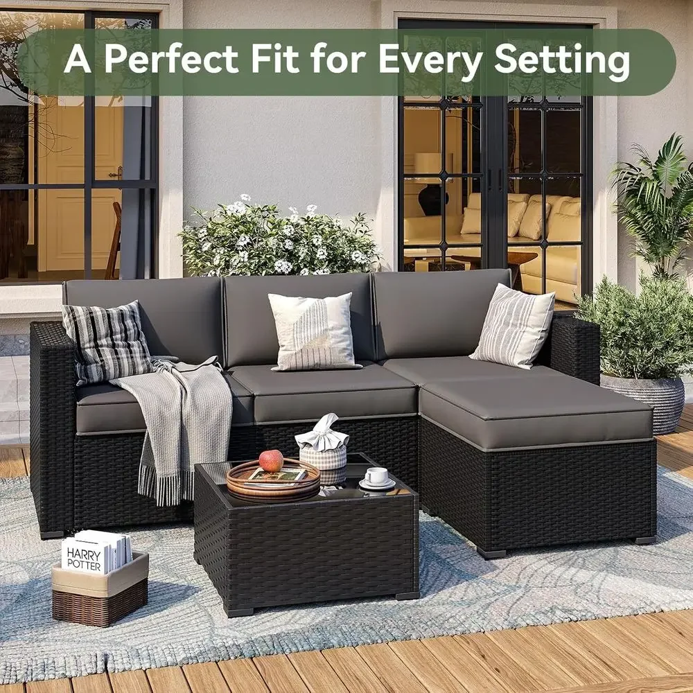7-Piece Grey Outdoor Furniture - Outdoor Furniture Grey recension och pris