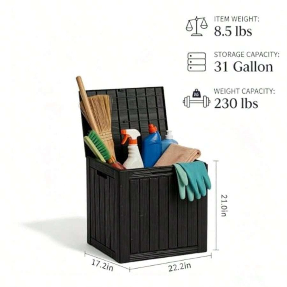 Waterproof Resin Outdoor Stora - Garden Storage Box recension och pris