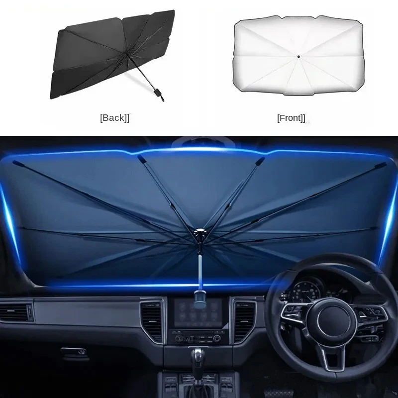 1PCS Large Anti UV Car Parasol - Parasol Umbrella Large recension och pris