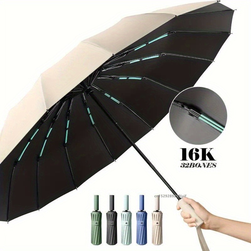 16K Double Bones Large Umbrell - Parasol Umbrella Large recension och pris