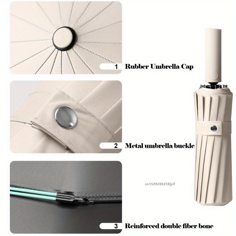 16K Double Bones Large Umbrell - Parasol Umbrella Large recension och pris