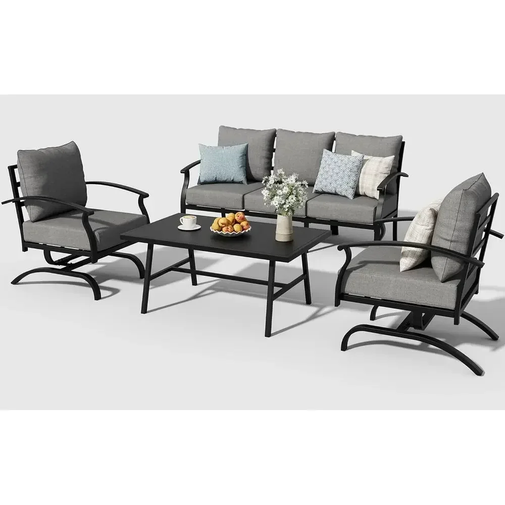 Grey Outdoor Metal Patio Furni - Outdoor Furniture Grey recension och pris
