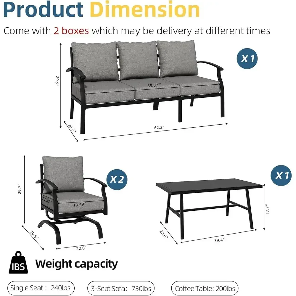 Grey Outdoor Metal Patio Furni - Outdoor Furniture Grey recension och pris