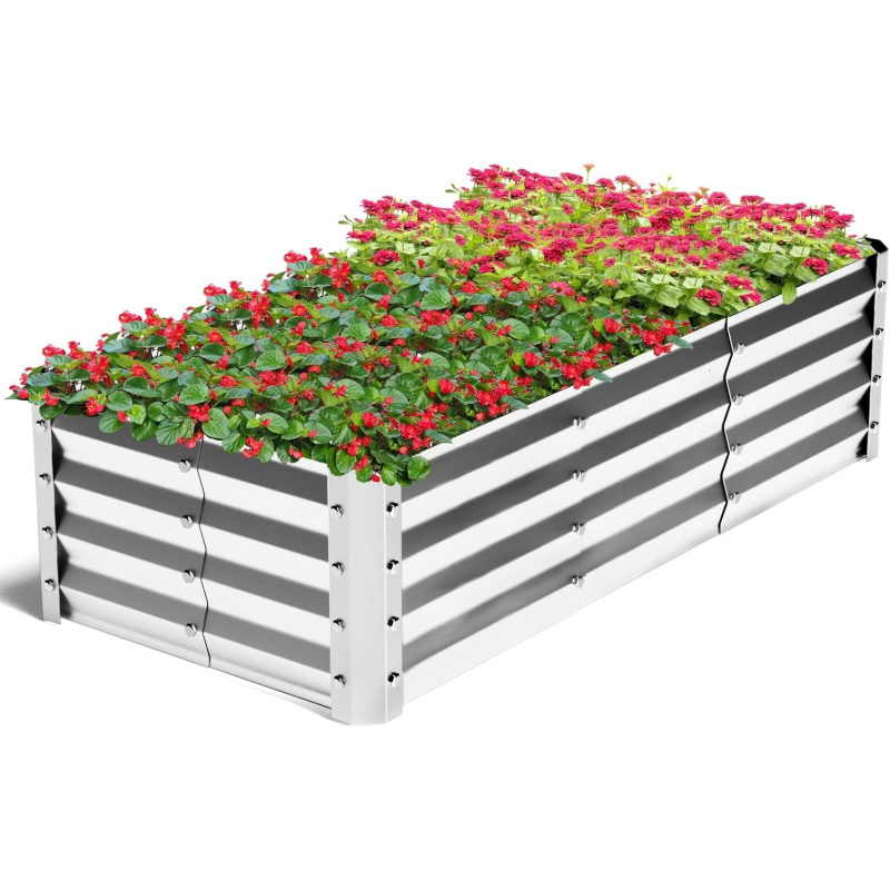 Large Bottomless Galvanized Ga - Garden Storage Box recension och pris