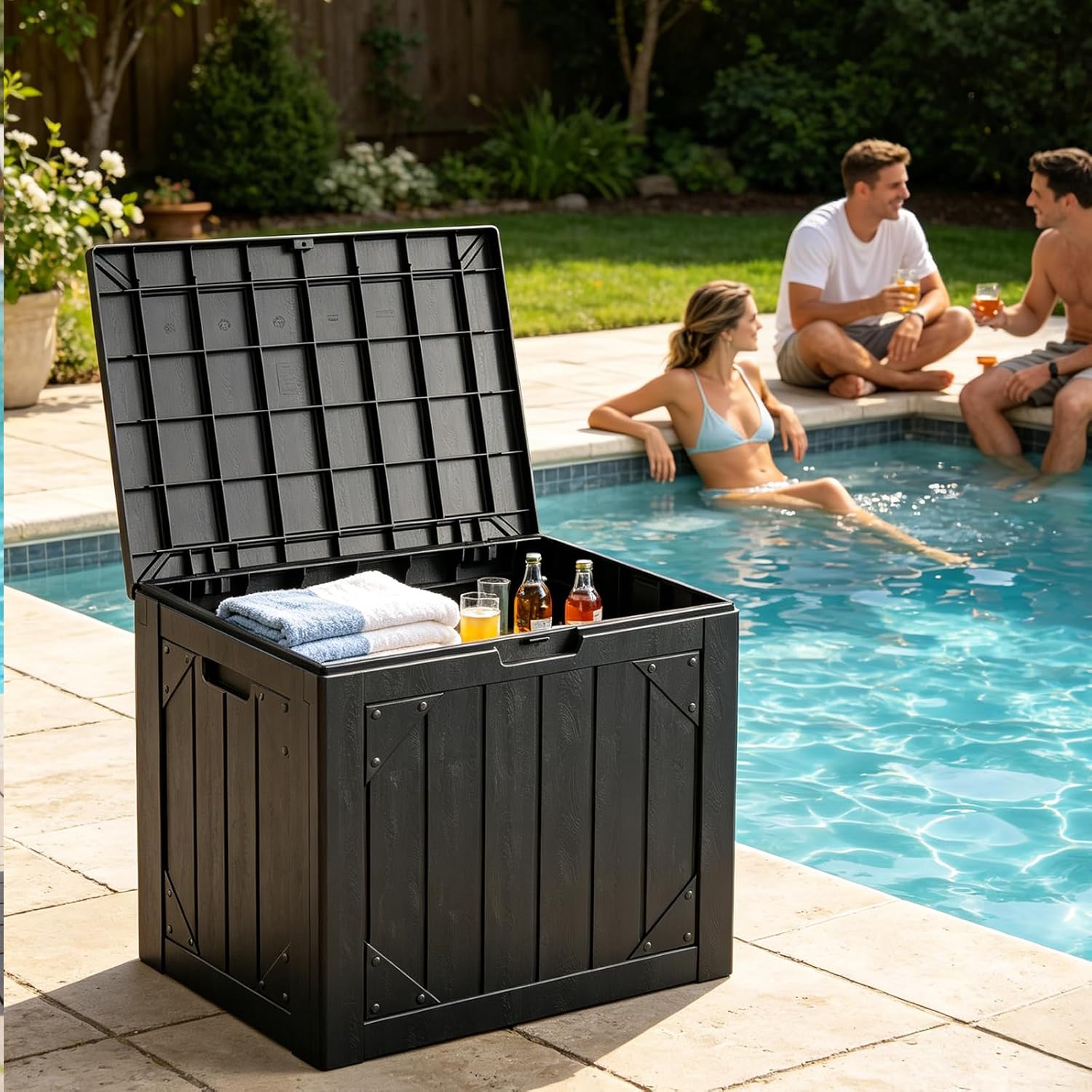 30 Gallon Outdoor Storage Box  - Garden Storage Box recension och pris