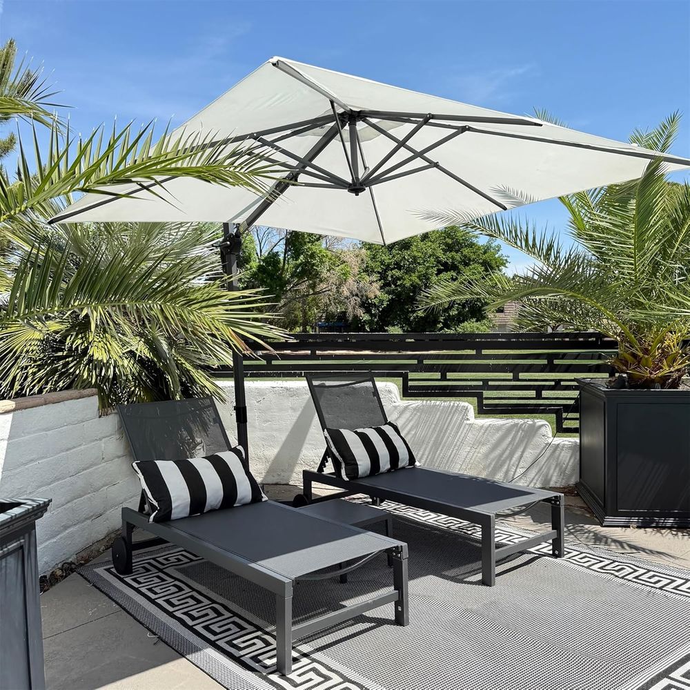 with Wheels Pool Lounge Chairs - Deck Chair Lounger recension och pris