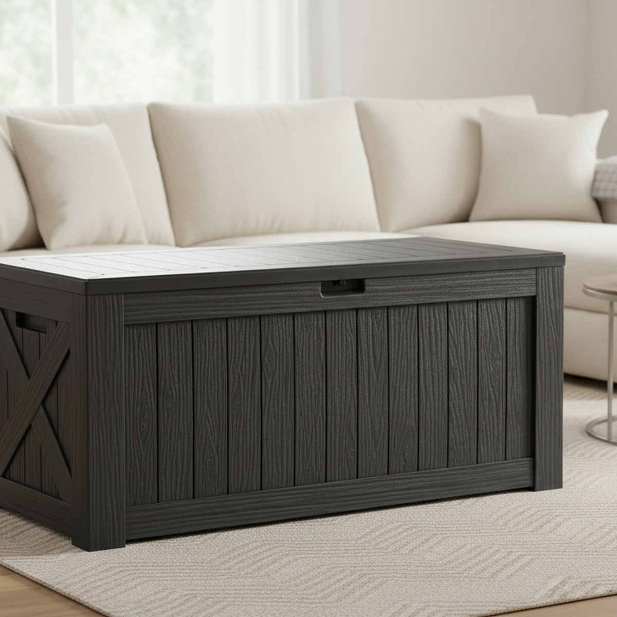 Large 120 Gallon Outdoor Deck  - Garden Storage Box recension och pris