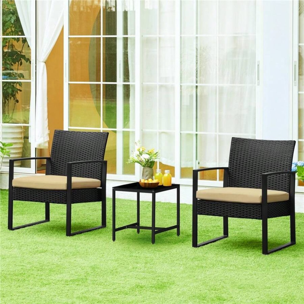 3 Piece Outdoor Wicker Furnitu - Outdoor Furniture Design recension och pris