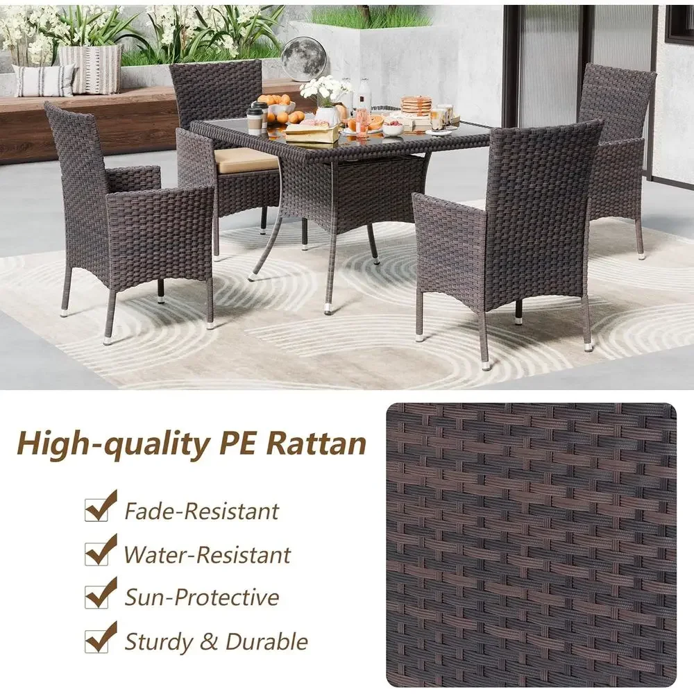15-Piece Outdoor Dining Set wi - Outdoor Furniture Dining Set recension och pris