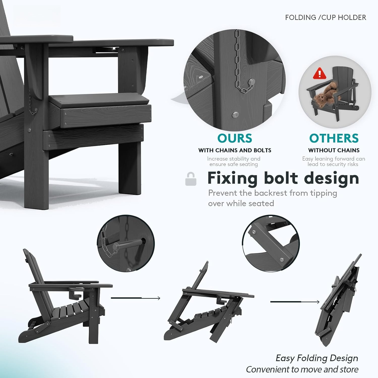 Outdoor Folding Chairs Set Of  - Deck Chair Lounger recension och pris