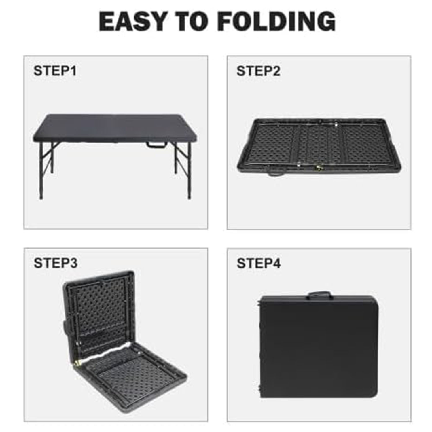 Folding Table 4ft Height Adjus - Outdoor Furniture Usa recension och pris
