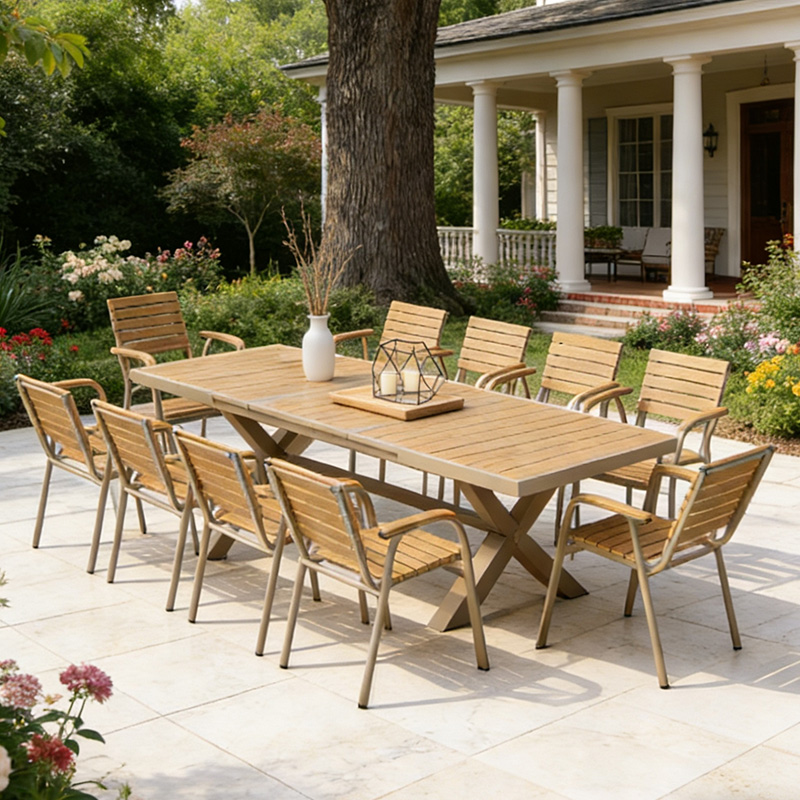 Modern Aluminum Frame Outdoor  - Outdoor Furniture Dining Set recension och pris