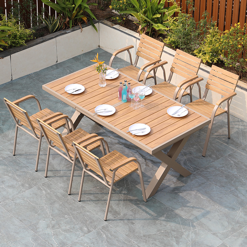 Modern Aluminum Frame Outdoor  - Outdoor Furniture Dining Set recension och pris