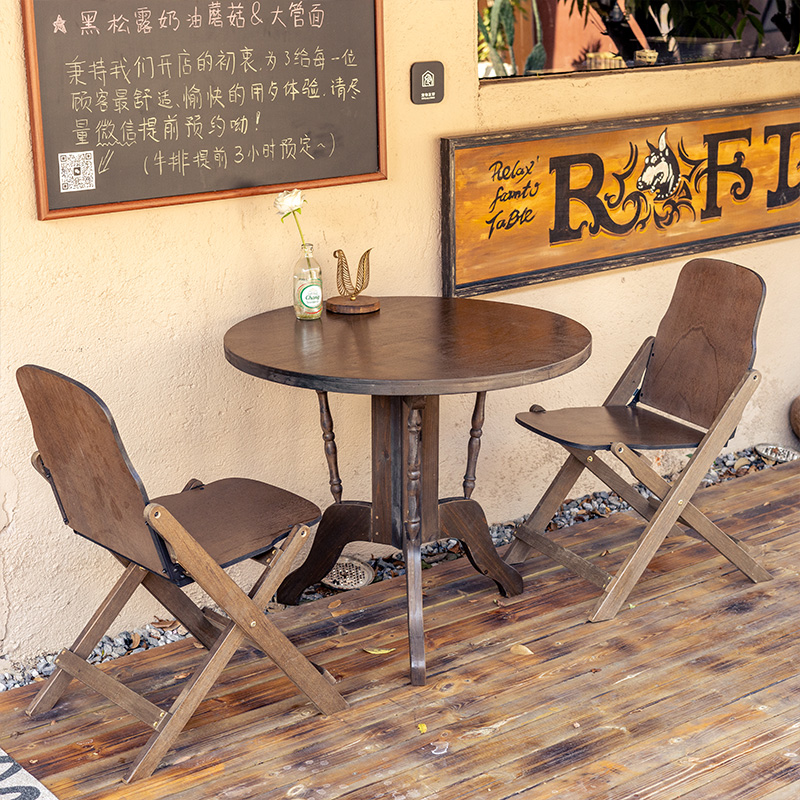 Retro Dining Table Round Table - Outdoor Furniture Shop recension och pris