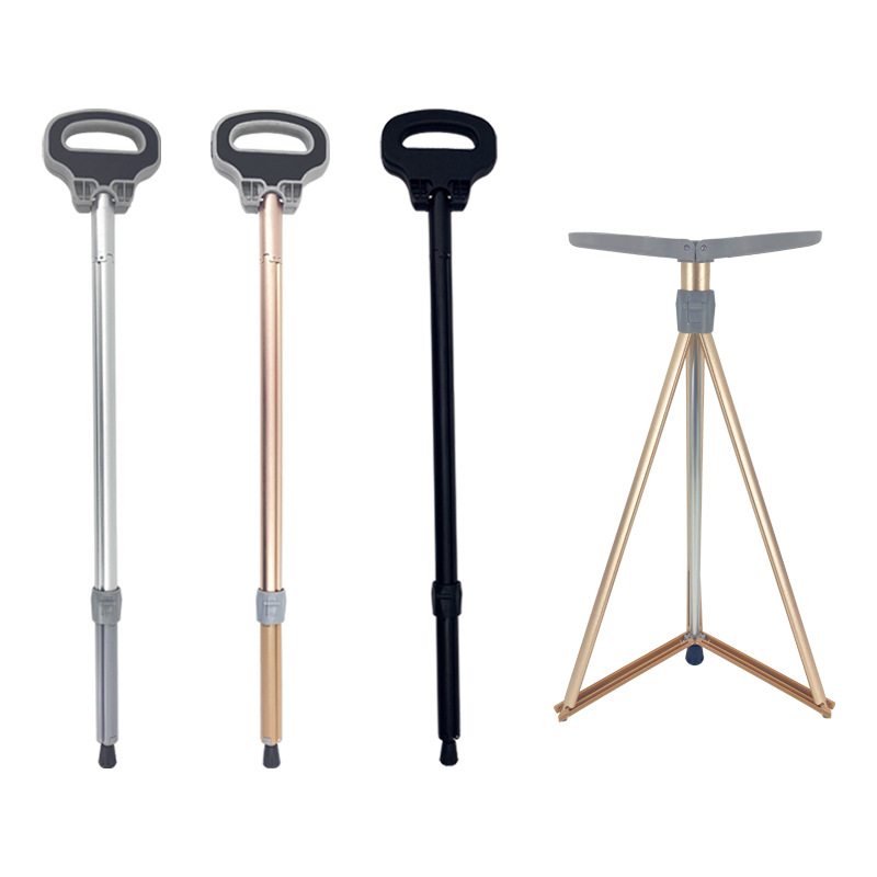 Non-Slip Cane with Foldable Ch - Outdoor Furniture Rocking Chair recension och pris