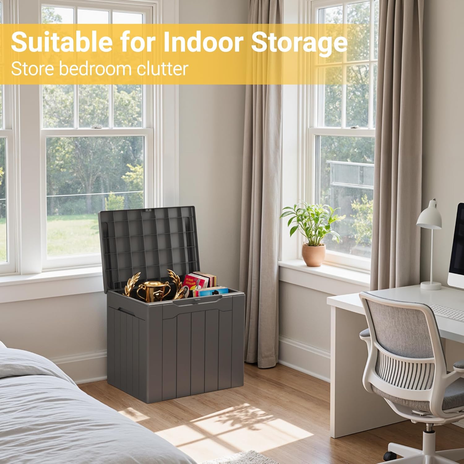 31 Gallon Outdoor Storage Box  - Garden Storage Box recension och pris