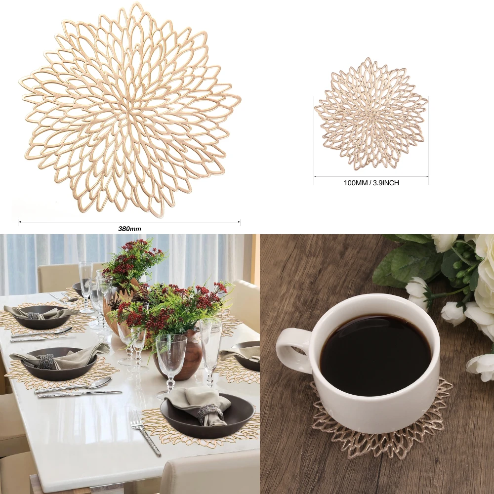Set of 4 Metallic Placemats Se - Outdoor Furniture Design recension och pris