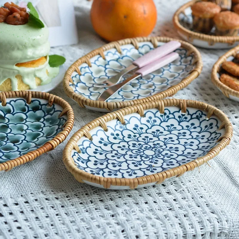 Japanese Rattan Woven Ceramic  - Outdoor Furniture Cafe recension och pris