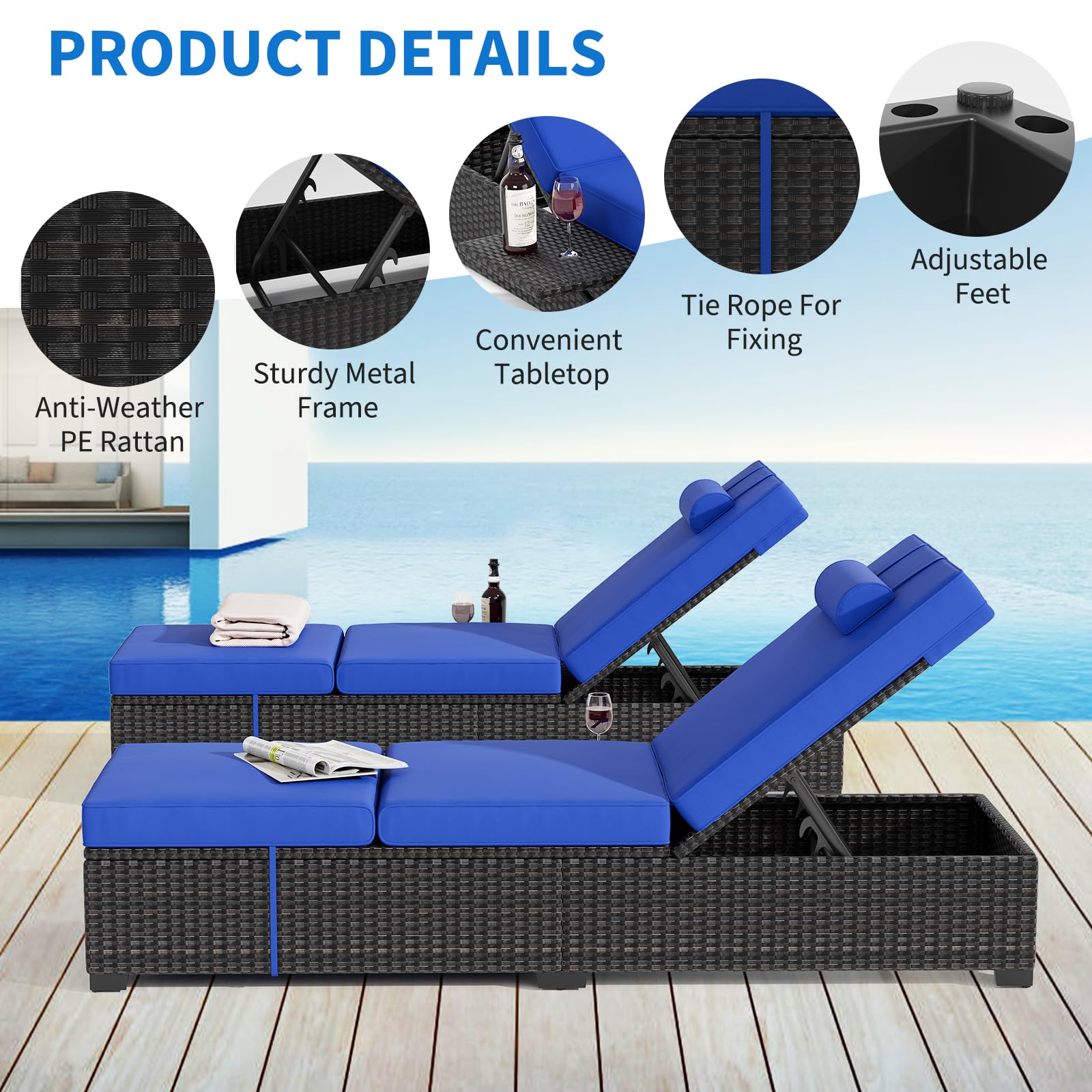 Outdoor Chaise Lounge Chairs S - Deck Chair Lounger recension och pris