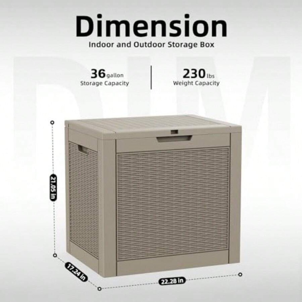 Waterproof Outdoor Storage Box - Garden Storage Box recension och pris